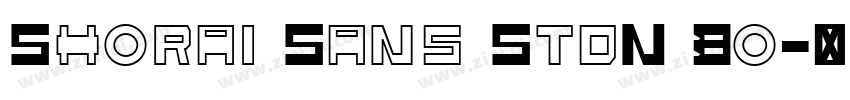 Shorai Sans StdN Bo字体转换